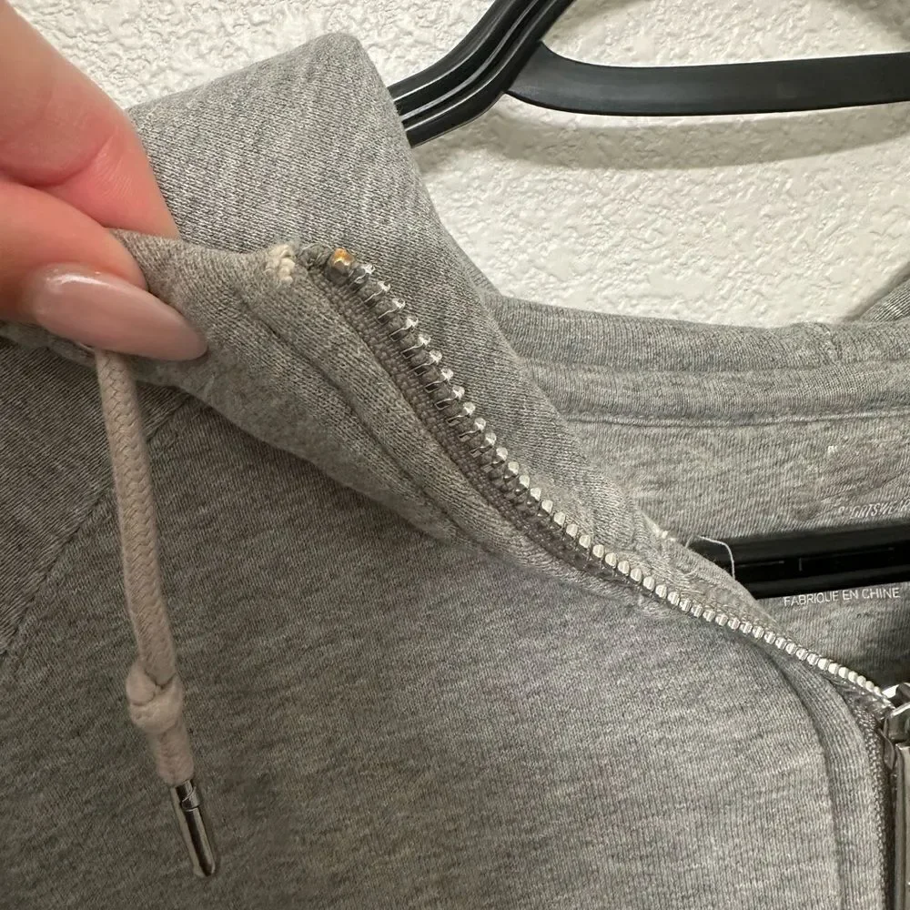 Nike Gray Zip-Up Hoodie